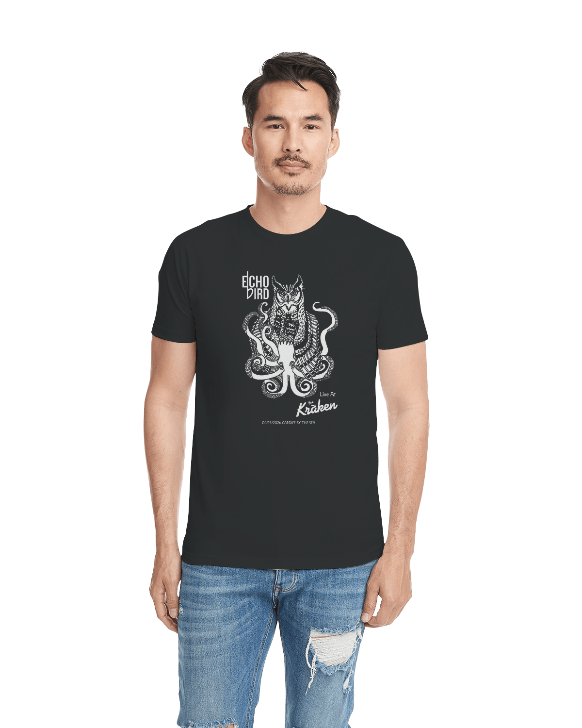 Product Echo Bird Live @ The Kraken OwlPuss T - Men's Premium Sueded Tee