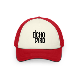 5-Panel Twill Foam Trucker Cap - Ivory/Red - OSFM controller