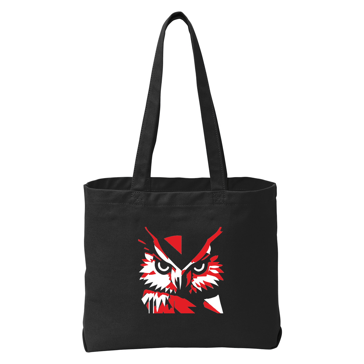 Echo Bird Red & Black Owl Beach Wash Tote - Black - OS